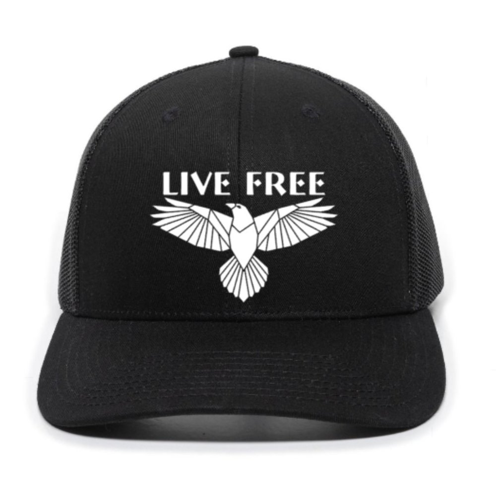 Live Free Be Free Freedom Eagle Premium Snapback Hat